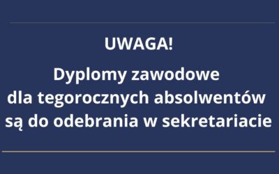 UWAGA ABSOLWENCI